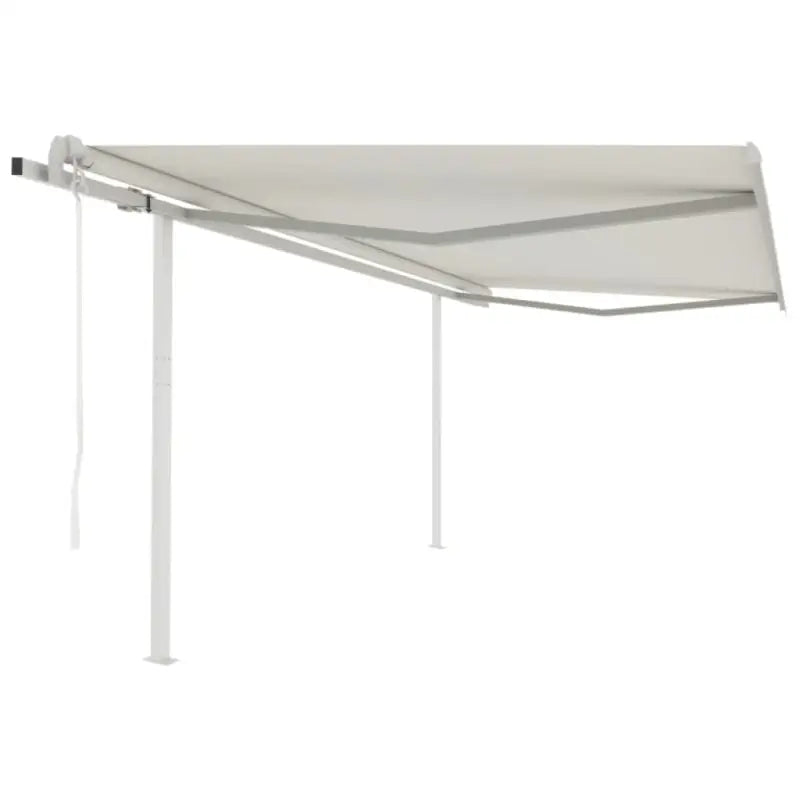 Uitschuifbare luifel met gepoedercoat aluminium voor schaduw en koelheid - Crème / 4.5 x 3 m / 1 - Zonwering