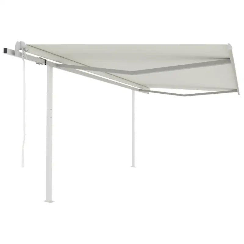 Uitschuifbare luifel met gepoedercoat aluminium voor schaduw en koelheid - Crème / 4 x 3.5 m / 1 - Zonwering