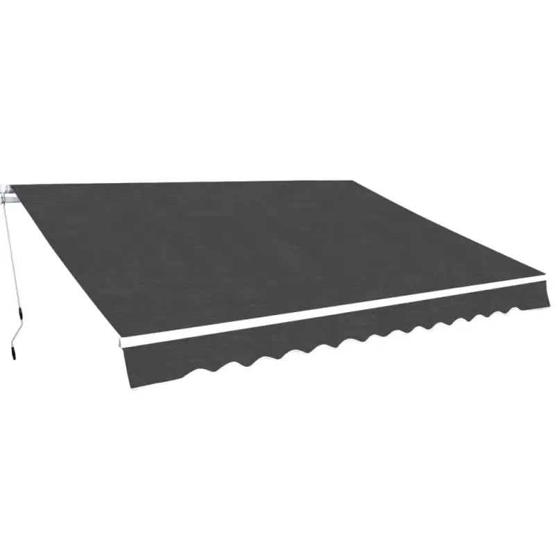 Uitschuifbare luifel met stevig aluminium frame voor koele tuinplekken - Antraciet / 500 cm / 1 - Zonwering