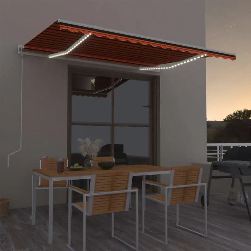 Uitschuifbare luifel van gepoedercoat aluminium voor automatische bescherming - Multikleur / 400 x 300 cm / 1