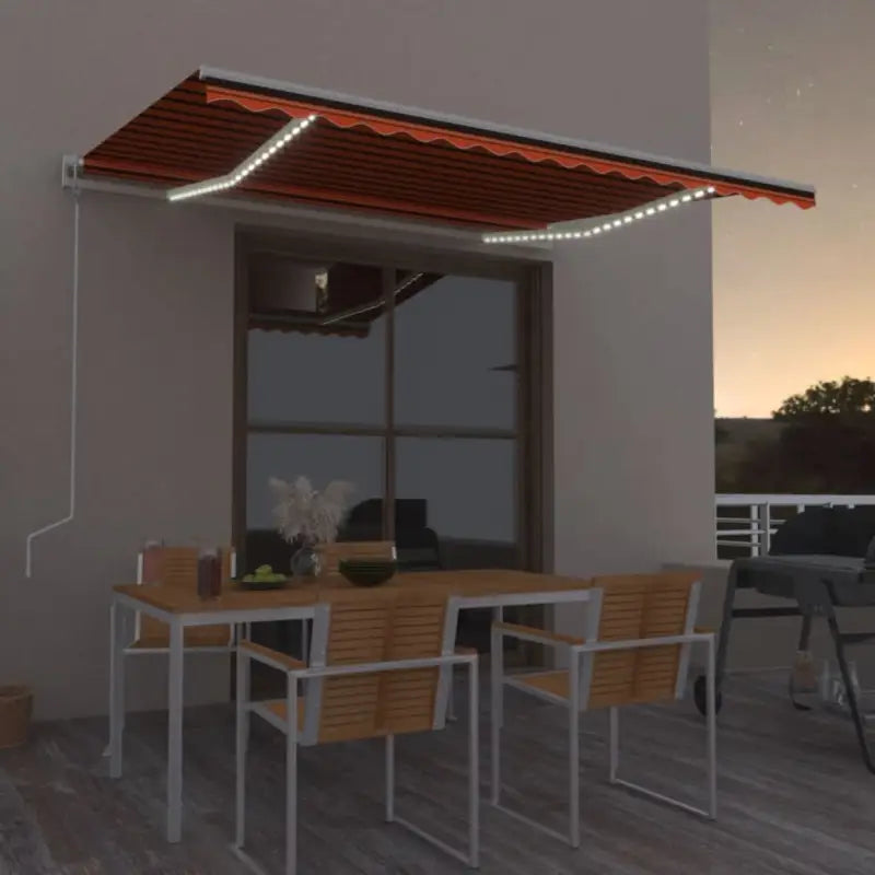 Uitschuifbare luifel van gepoedercoat aluminium voor automatische bescherming - Multikleur / 450 x 350 cm / 1