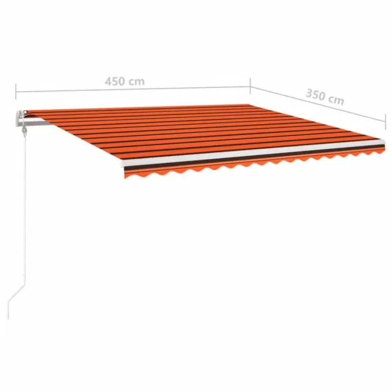 Uitschuifbare luifel van gepoedercoat aluminium voor automatische bescherming - Zonwering