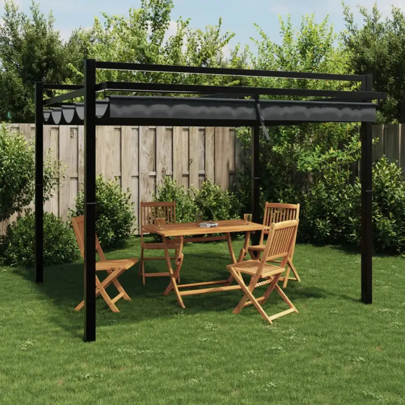 Uittrekbaar dak partytent voor buiten en tuin paviljoen - Antraciet / 1 - Partytenten & prieëlen