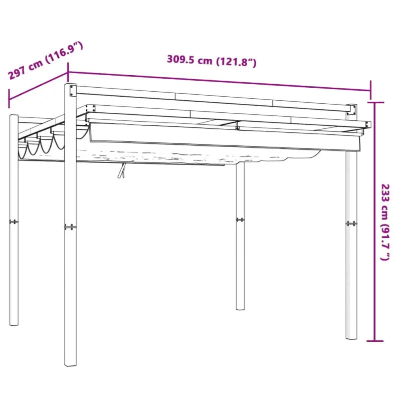 Uittrekbaar dak partytent voor buiten en tuin paviljoen - Partytenten & prieëlen