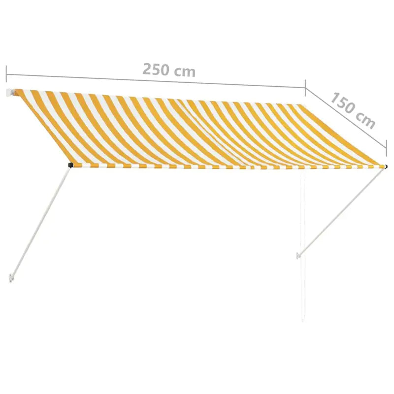 Uittrekbare zonwering met stalen frame voor terras en raam - Zonwering