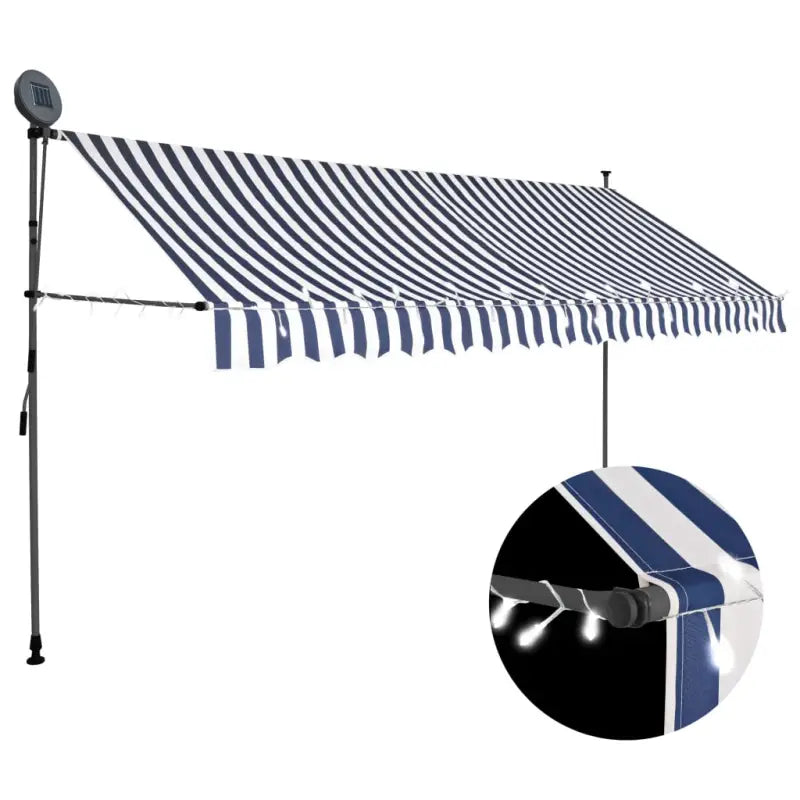 Uittrekbare zonwering voor raam terras en tuin - Blauw / 1 / 400 cm - Zonwering