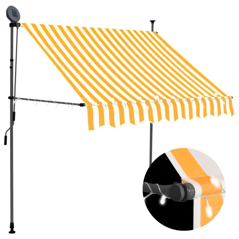 Uittrekbare zonwering voor raam terras en tuin - Oranje / 1 / 200 cm - Zonwering