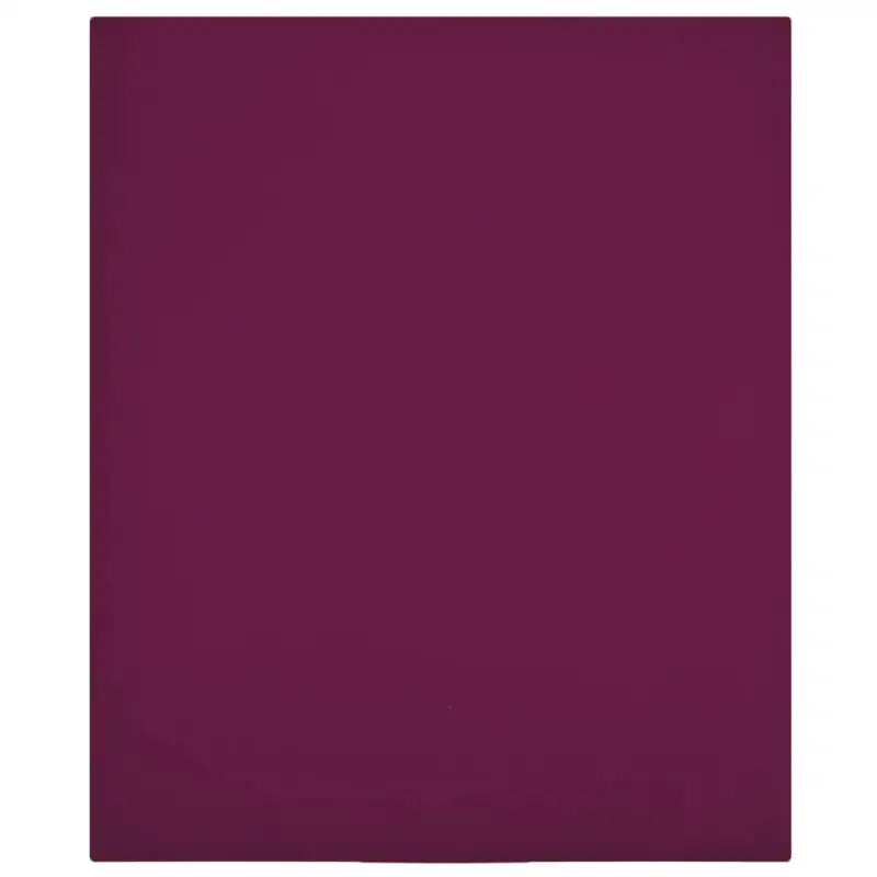 Ultrazacht katoenen hoeslaken voor comfortabel slapen - Bordeauxrood / 100 x 200 cm / 2 - Hoeslakens