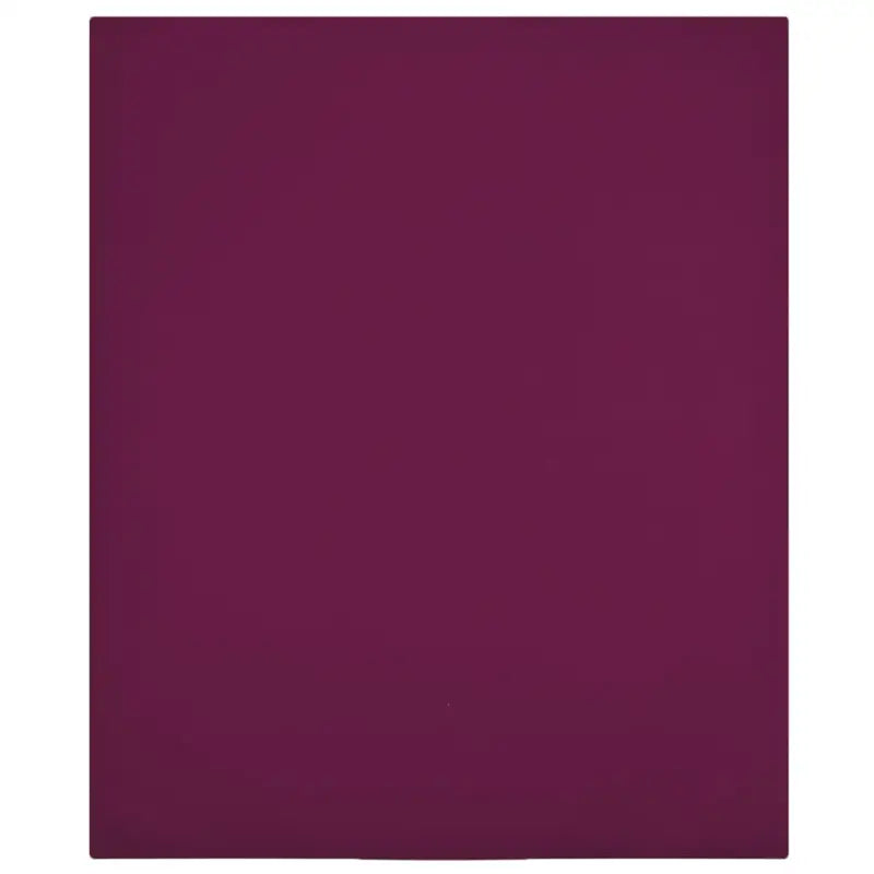Ultrazacht katoenen hoeslaken voor comfortabel slapen - Bordeauxrood / 140 x 200 cm / 2 - Hoeslakens
