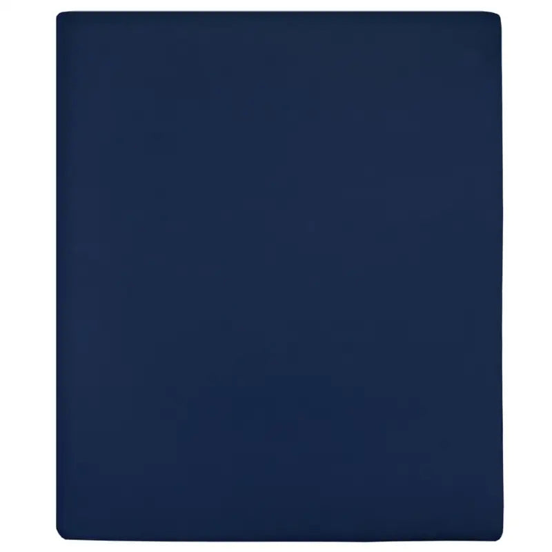 Ultrazacht katoenen hoeslaken voor comfortabel slapen - Marineblauw / 140 x 200 cm / 2 - Hoeslakens