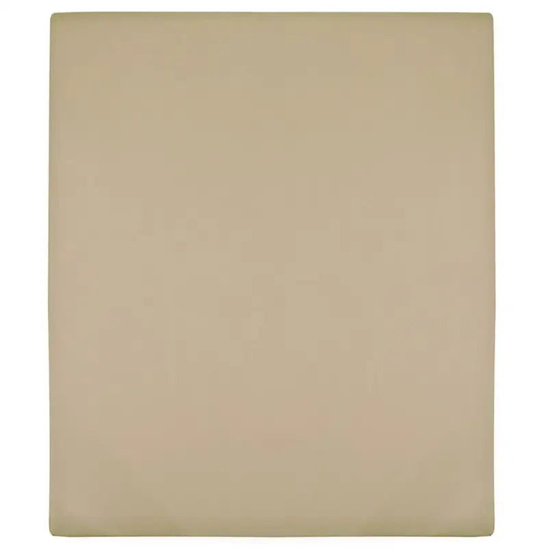 Ultrazacht katoenen hoeslaken voor comfortabel slapen - Taupe / 180 x 200 cm / 2 - Hoeslakens