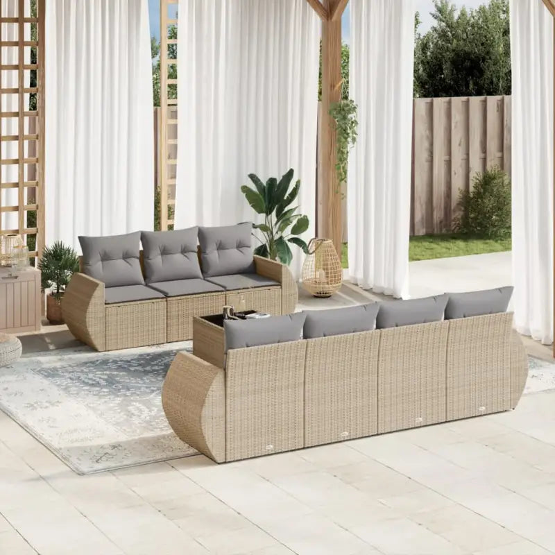 Uw grijze tuinstoelset met waterdichte tas en gepoedercoat staal - Beige en grijs - Tuinsets