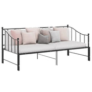 Veelzijdige bedbank met afmetingen bed voor zit- en slaapplaats - Zwart - Bedden & bedframes