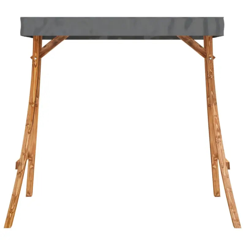 Verandaschommel Accessoires met plat dak en massief gebogen hout - Accessoires voor verandaschommels
