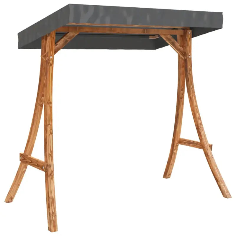 Verandaschommel Accessoires met plat dak en massief gebogen hout - Accessoires voor verandaschommels