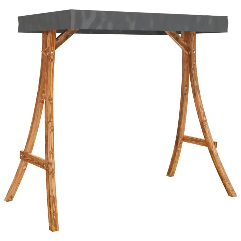 Verandaschommel Accessoires met plat dak en massief gebogen hout - Accessoires voor verandaschommels