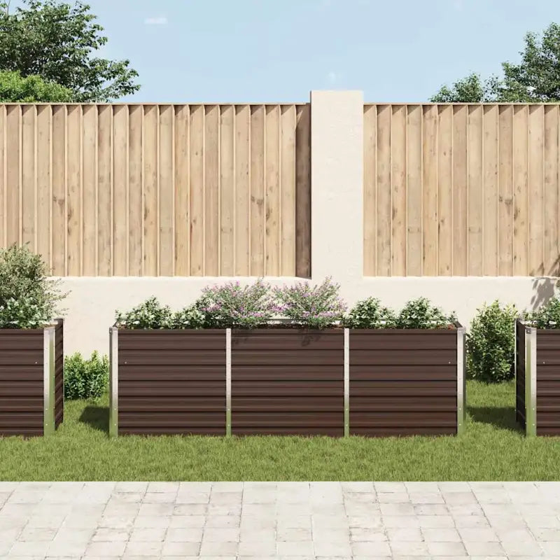 Verhoogde gegalvaniseerd staal plantenbak voor tuin en balkon decoratie - Bloempotten & plantenbakken