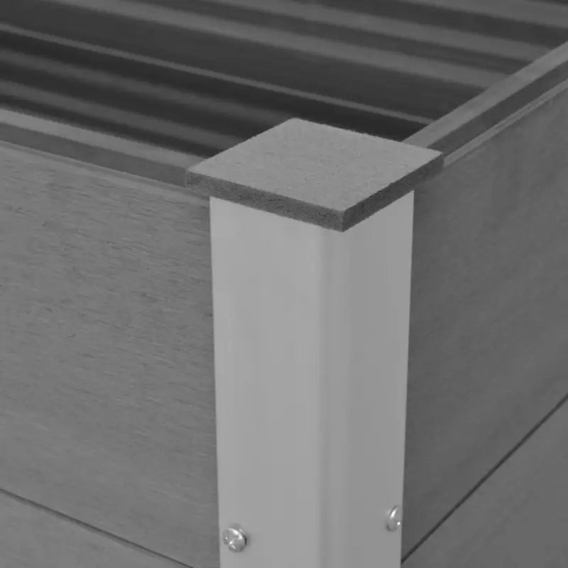 Verhoogde Houten Kunststof Compost plantenbak voor Buiten Tuin - Bloempotten & plantenbakken