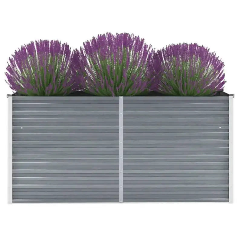 Verhoogde metalen plantenbak van gegalvaniseerd staal voor tuin en balkon - Bloempotten & plantenbakken