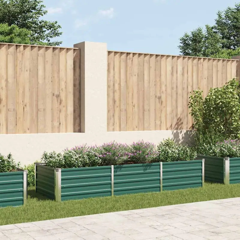 Verhoogde plantenbak van gegalvaniseerd staal voor tuin en balkon - Bloempotten & plantenbakken