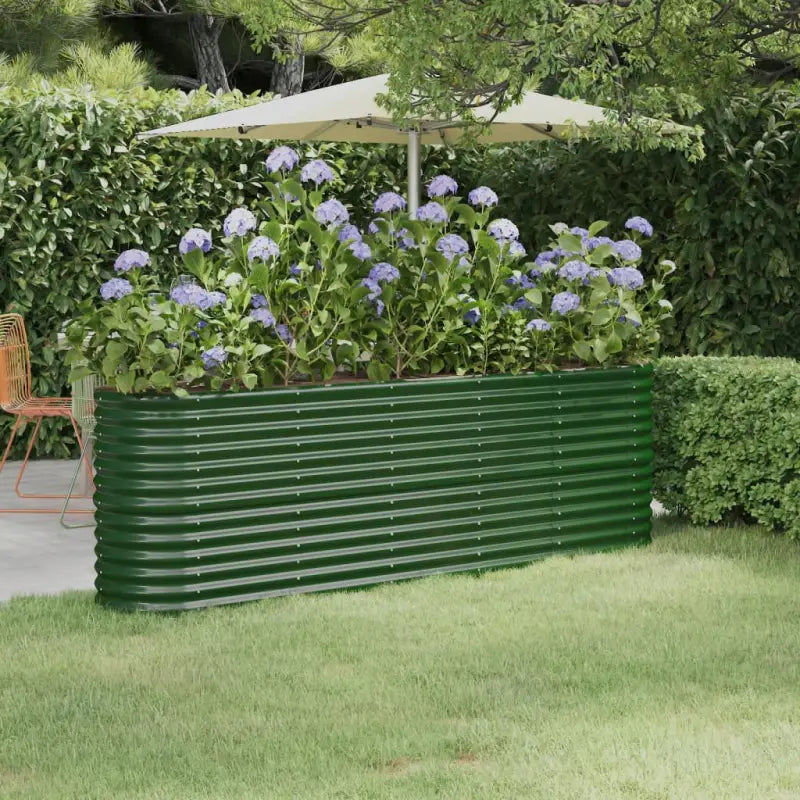 Verhoogde plantenbak van gepoedercoat staal voor tuin en balkon - Bloempotten & plantenbakken