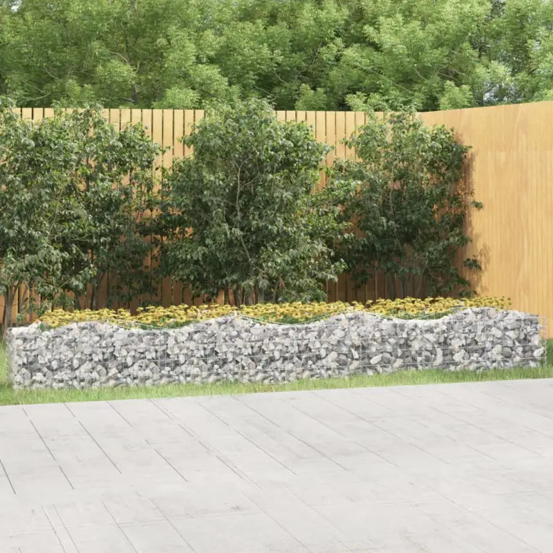 Verhoogde schanskorf van gegalvaniseerd ijzer voor een stabiele border - 400 x 50 x 50 cm / 1 - Bloempotten &
