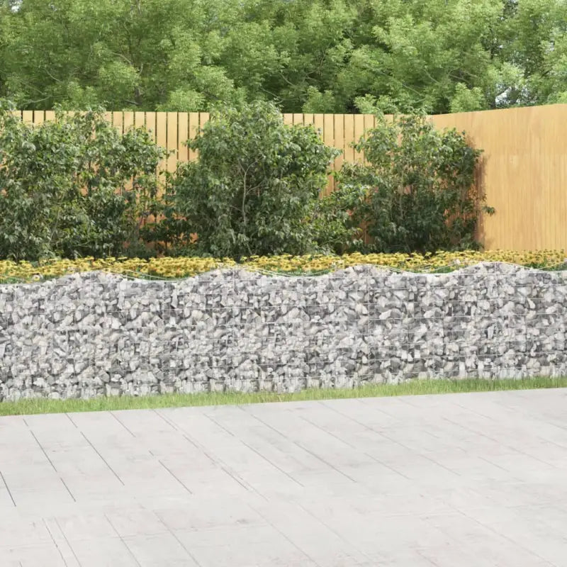 Verhoogde schanskorf van gegalvaniseerd ijzer voor een stabiele border - 800 x 100 x 100 cm / 1 - Bloempotten &