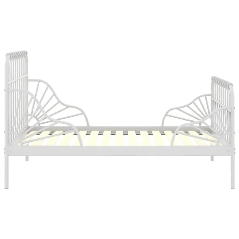 Verlengbaar ledikant van stevig gepoedercoat metaal voor heerlijke nachtrust - Bedden & bedframes