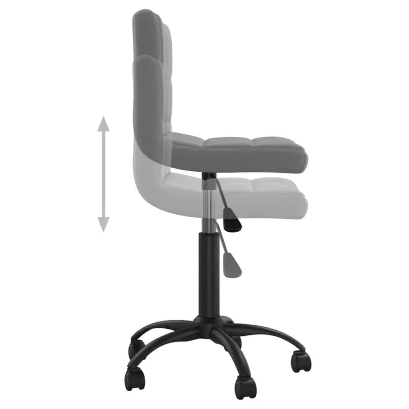 Verstelbare draaibare bureaustoel met fluweel bekleding - Bureaustoelen
