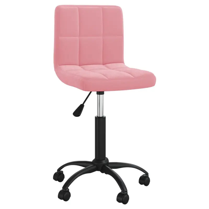 Verstelbare draaibare eetkamerstoel van zacht fluweel - Roze / 1 - Eetkamerstoelen