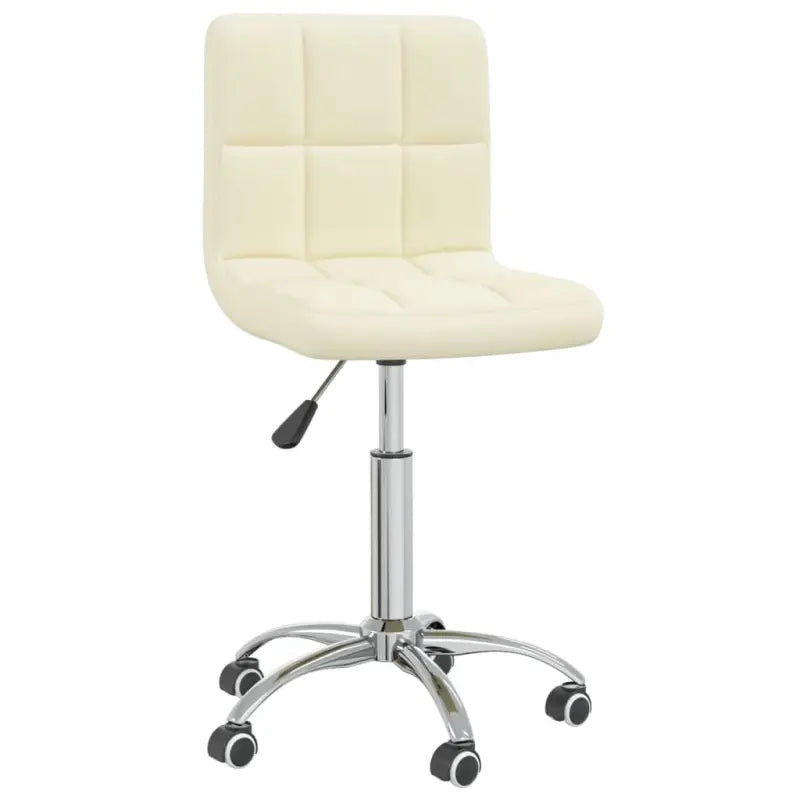 Verstelbare draaibare eetkamerstoel voor comfort en stijl - Crème / 1 - Eetkamerstoelen