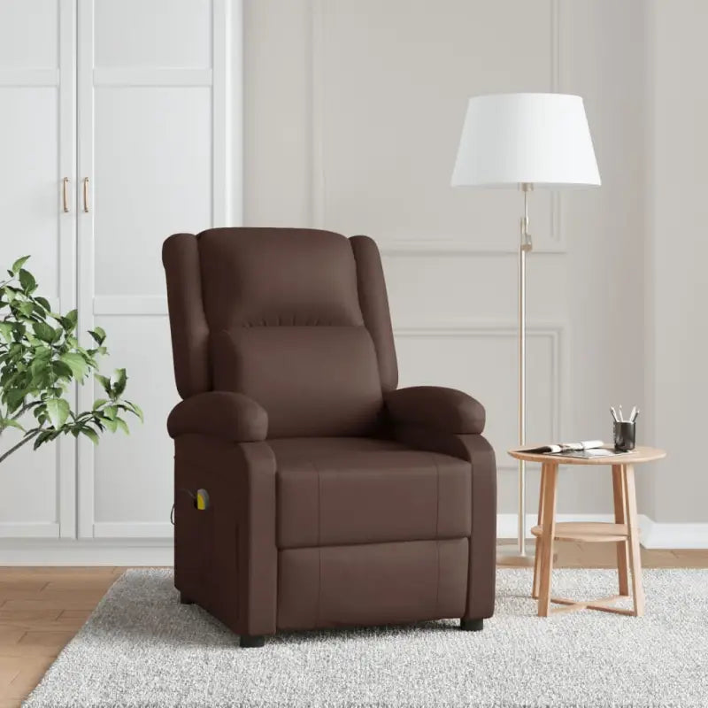 Verstelbare elektrische massagestoel voor ultiem comfort - Bruin / 1 - Elektrische massagestoelen
