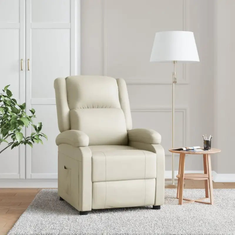 Verstelbare fauteuil voor optimaal comfort en ontspanning - Wit / 1 - Fauteuils & Relaxfauteuils