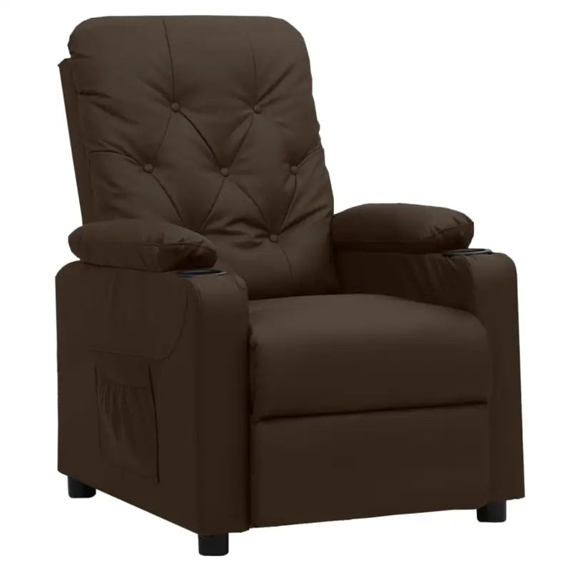 Verstelbare fauteuil voor ultiem comfort en ontspanning - Bruin / 1 - Fauteuils & Relaxfauteuils