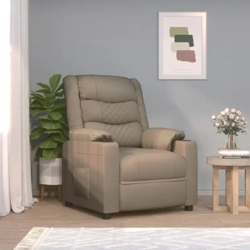 Verstelbare fauteuil voor ultiem comfort en ontspanning - Cappuccino / 1 - Fauteuils & Relaxfauteuils
