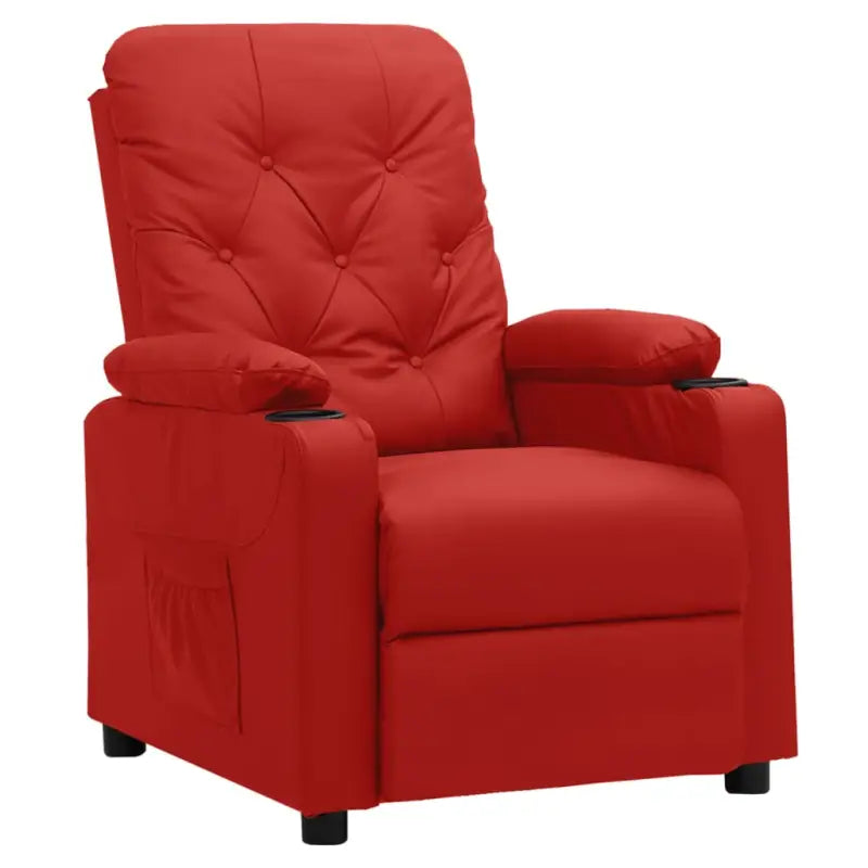 Verstelbare fauteuil voor ultiem comfort en ontspanning - Wijnrood / 1 - Fauteuils & Relaxfauteuils