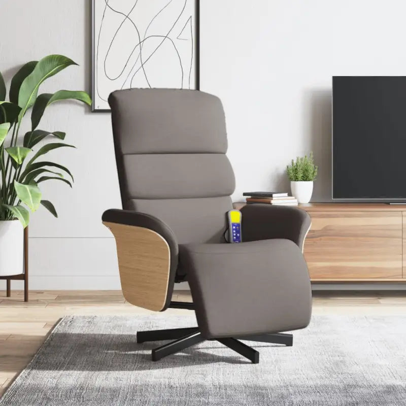 Verstelbare massagestoel voor ultiem comfort en gerichte massageervaring - Taupe / 1 - Fauteuils & Relaxfauteuils