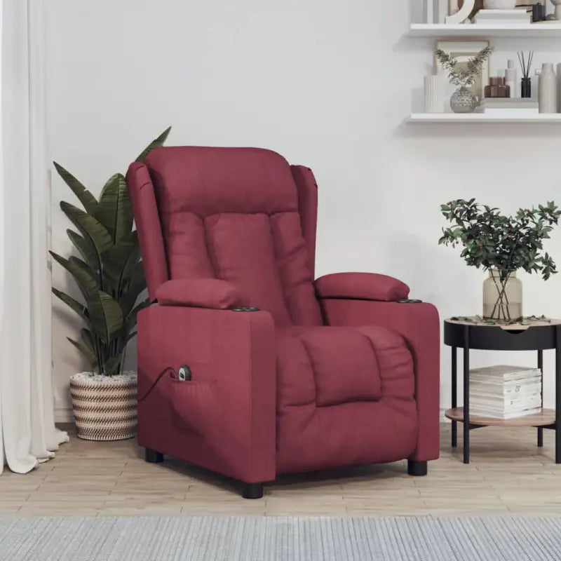 Verstelbare stoel voor ultiem comfort en ontspanning - Wijnrood / 1 - Fauteuils & Relaxfauteuils