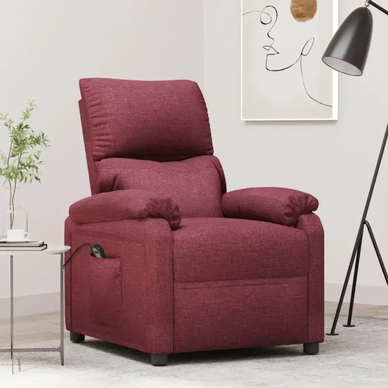 Verstelbare stoel voor ultiem comfort en ontspanning - Wijnrood / 1 - Fauteuils & Relaxfauteuils