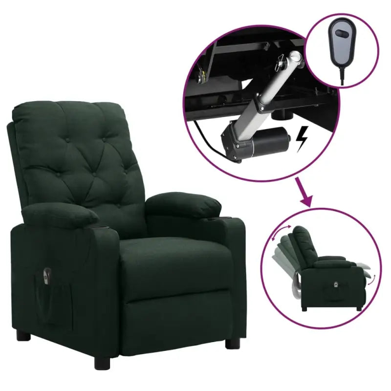 Verstelbare stoel voor ultiem comfort en relax in huis - Donkergroen / 1 - Fauteuils & Relaxfauteuils