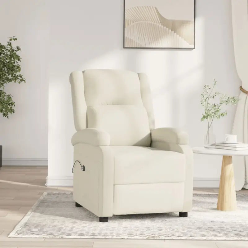 Verstelbare stoel voor ultiem comfort en relaxen - Crème / 1 - Fauteuils & Relaxfauteuils