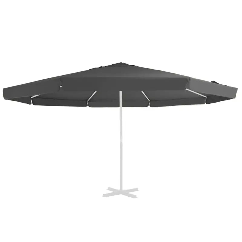 Vervangend parasoldoek van polyester voor UV en waterbestendigheid - Antraciet / Φ 515 cm / 1 - Parasol- &