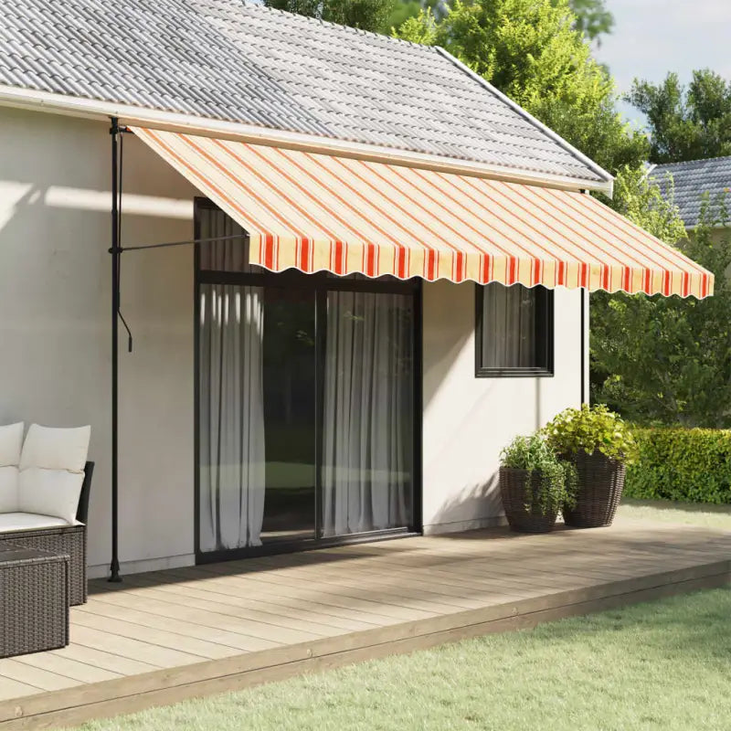 Vervangingsdoek voor Luifelrok voor een Frisse uitstraling - geel en oranje / 4.5 m / 1 - Zonwering