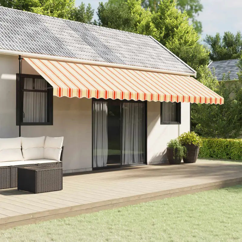 Vervangingsdoek voor Luifelrok voor een Frisse uitstraling - geel en oranje / 6 m / 1 - Zonwering