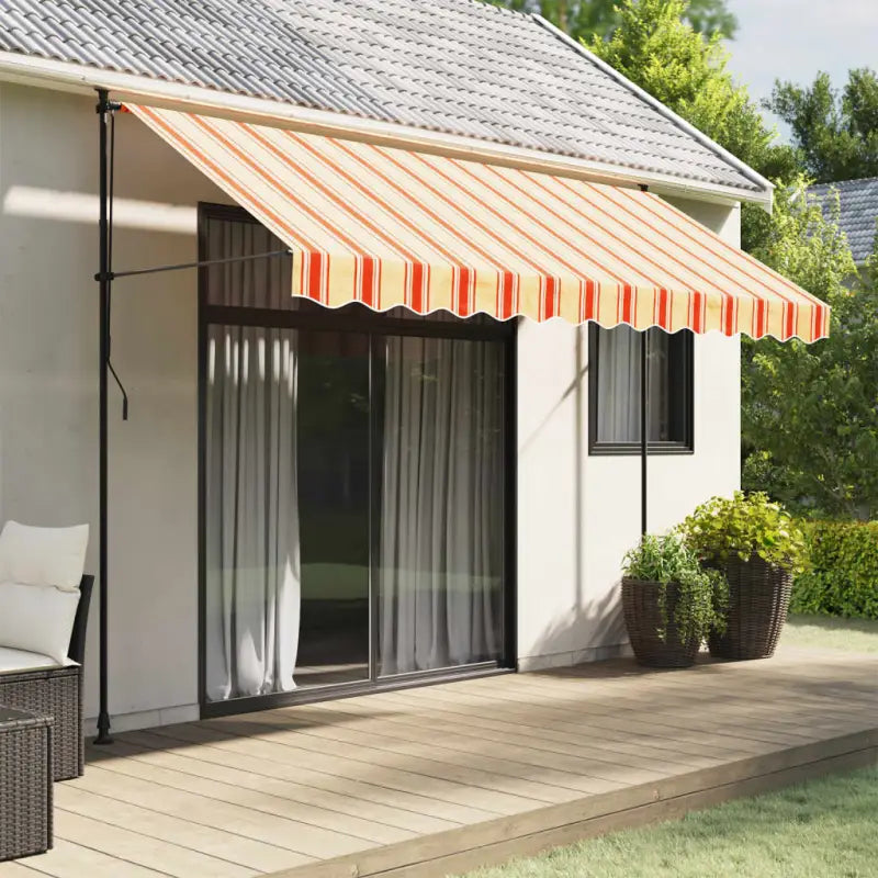 Vervangingsdoek voor Luifelrok voor een Frisse uitstraling - geel en oranje / 3.5 m / 1 - Zonwering