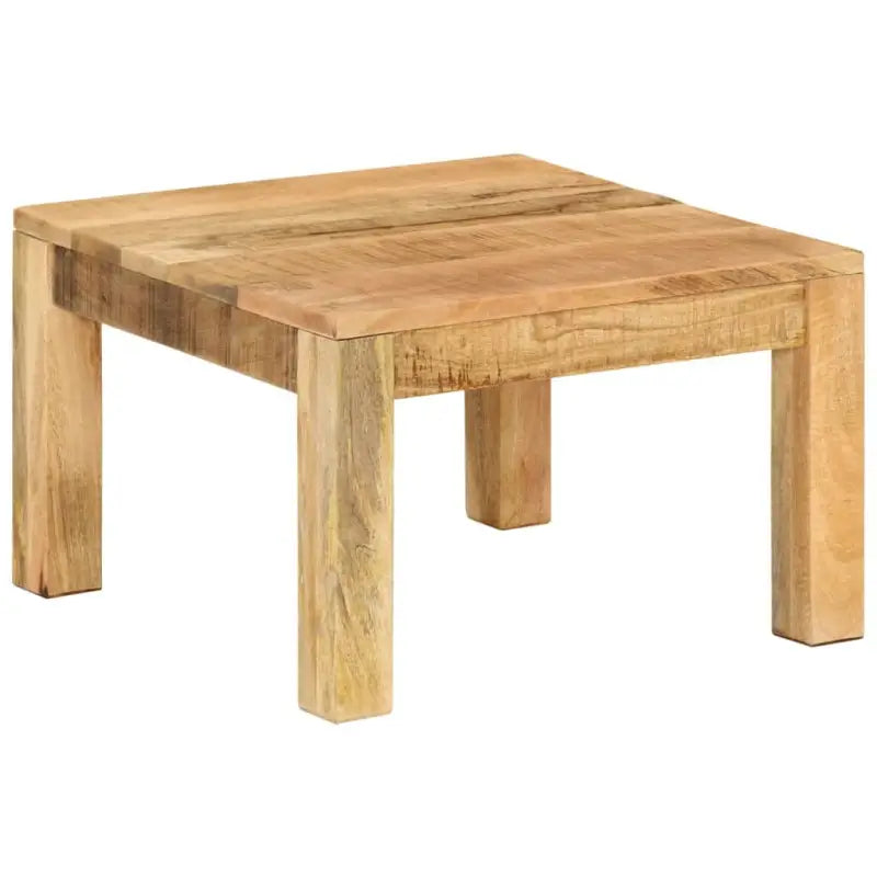 Vierkante salontafel van massief gerecycled hout voor landelijke stijl - 55 x 55 x 35 cm / 1 / massief mangohout