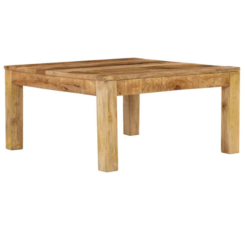 Vierkante salontafel van massief gerecycled hout voor landelijke stijl - 80 x 80 x 40 cm / 1 / massief mangohout