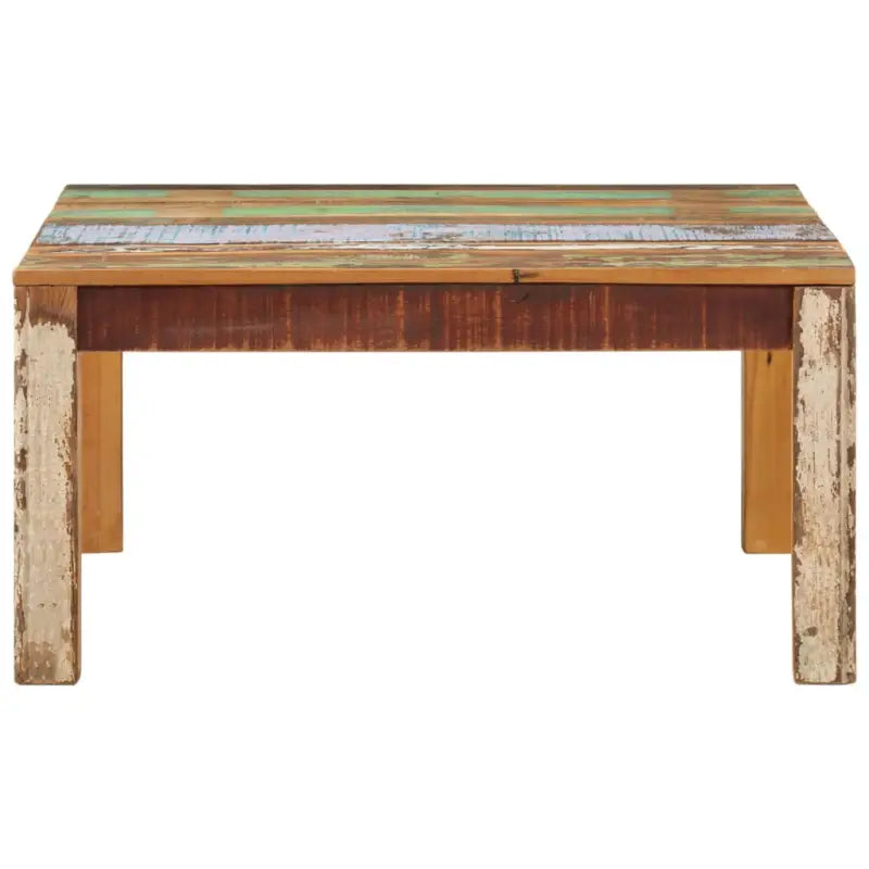 Vierkante salontafel van massief gerecycled hout voor landelijke stijl - Salontafels