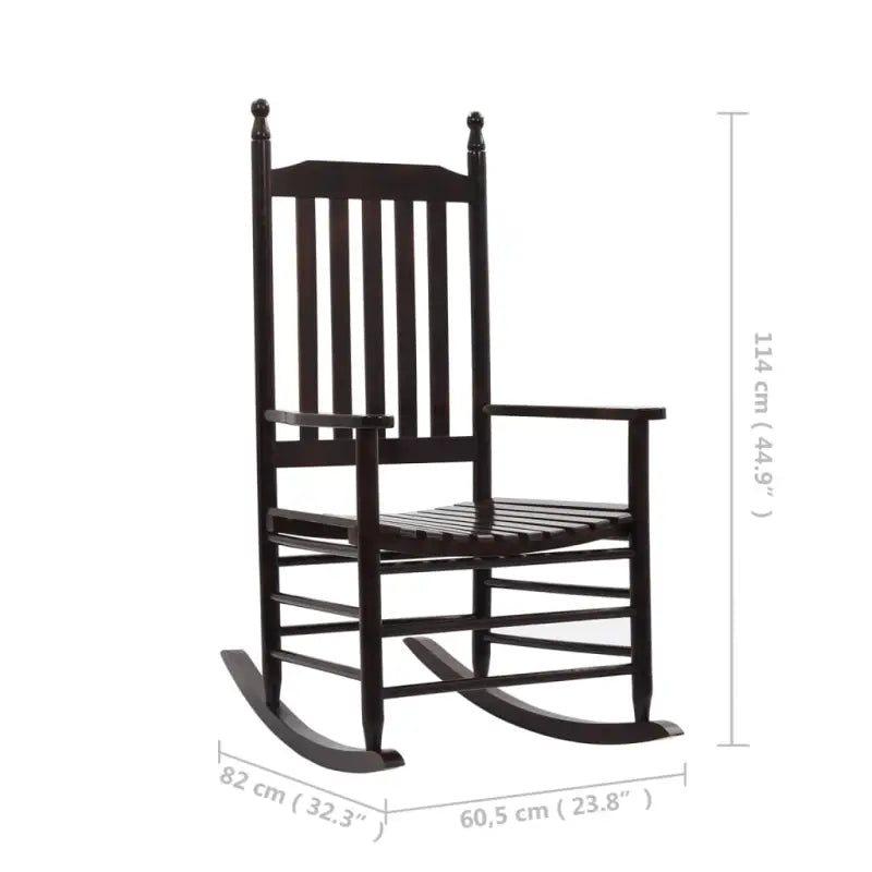 Vintage houten schommelstoel voor een elegante en tijdloze sfeer - Tuinstoelen