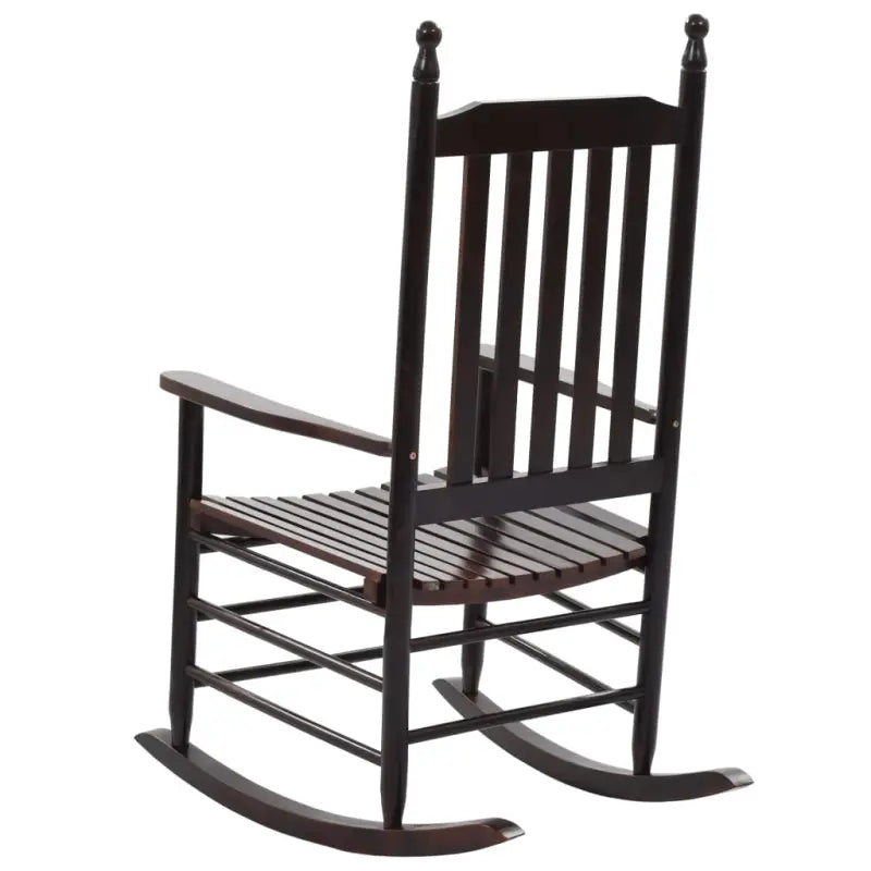 Vintage houten schommelstoel voor een elegante en tijdloze sfeer - Tuinstoelen